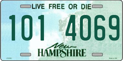 NH license plate 1014069