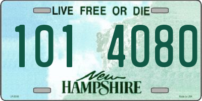 NH license plate 1014080