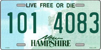 NH license plate 1014083