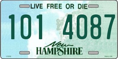 NH license plate 1014087