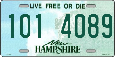 NH license plate 1014089