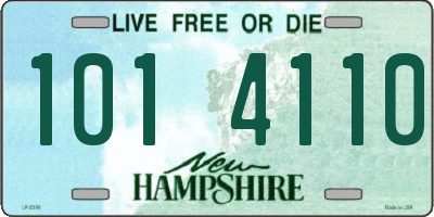 NH license plate 1014110