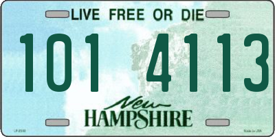 NH license plate 1014113