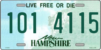 NH license plate 1014115