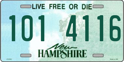 NH license plate 1014116