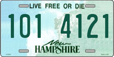 NH license plate 1014121
