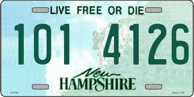 NH license plate 1014126