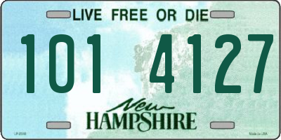 NH license plate 1014127