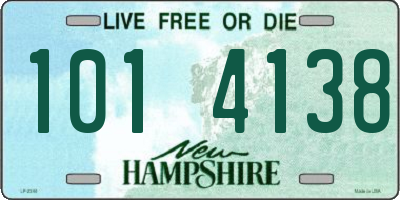 NH license plate 1014138