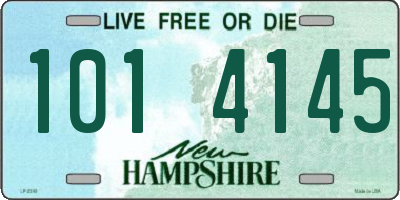 NH license plate 1014145