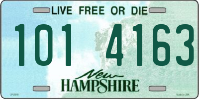 NH license plate 1014163