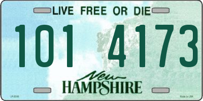 NH license plate 1014173