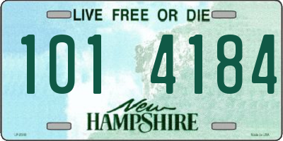 NH license plate 1014184