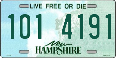 NH license plate 1014191