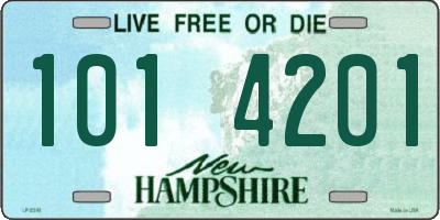 NH license plate 1014201