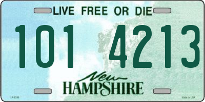 NH license plate 1014213