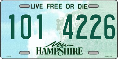 NH license plate 1014226