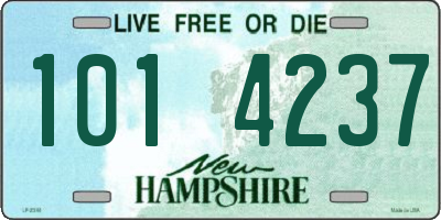 NH license plate 1014237