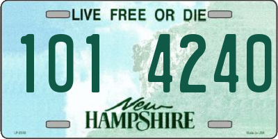 NH license plate 1014240