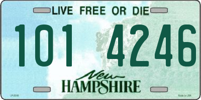 NH license plate 1014246