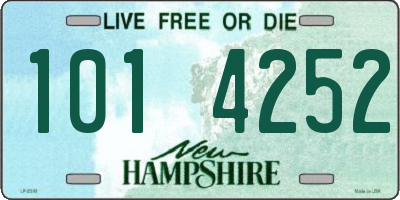 NH license plate 1014252