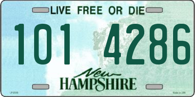 NH license plate 1014286