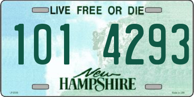 NH license plate 1014293