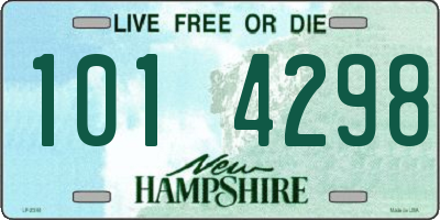 NH license plate 1014298