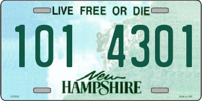 NH license plate 1014301