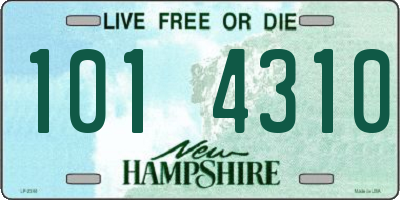 NH license plate 1014310