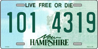 NH license plate 1014319