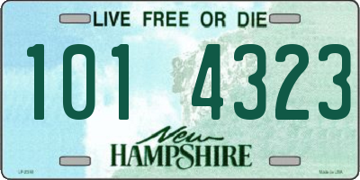 NH license plate 1014323
