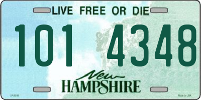 NH license plate 1014348