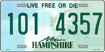 NH license plate 1014357