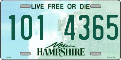 NH license plate 1014365