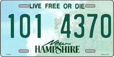 NH license plate 1014370