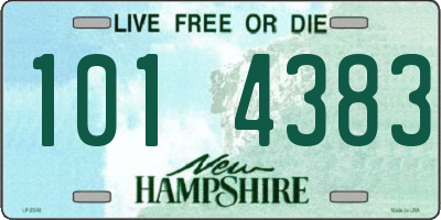NH license plate 1014383