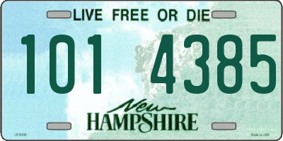 NH license plate 1014385