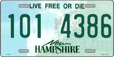 NH license plate 1014386