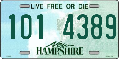 NH license plate 1014389