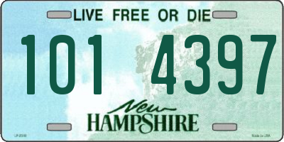 NH license plate 1014397