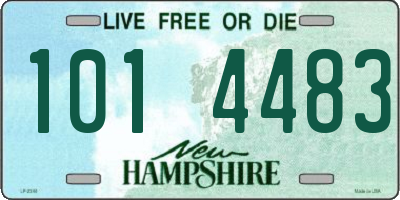 NH license plate 1014483