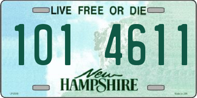 NH license plate 1014611