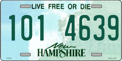 NH license plate 1014639