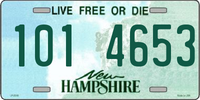 NH license plate 1014653