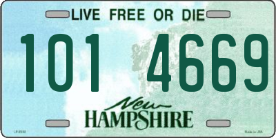 NH license plate 1014669