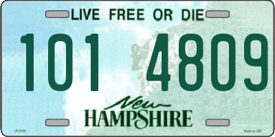 NH license plate 1014809