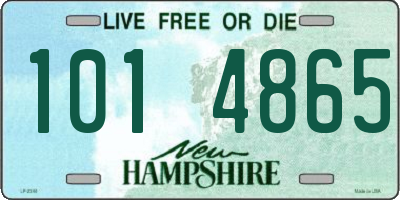NH license plate 1014865