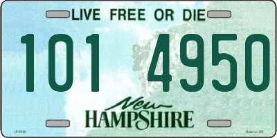 NH license plate 1014950