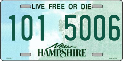 NH license plate 1015006